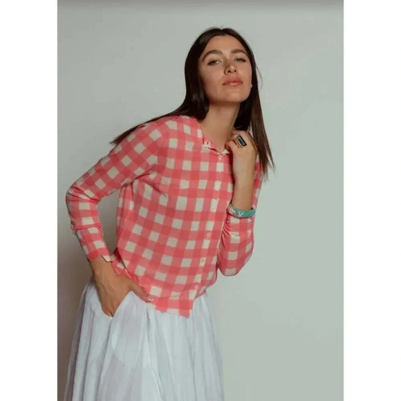 Antipast Check Cotton Cardigan - Picture 6 of 10